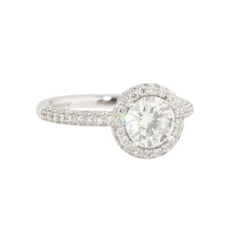 Ring mit Brillant von ca. 1 ct,
