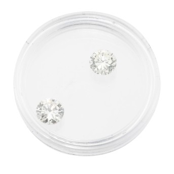 Paar lose Brillanten von 1,08 und 1,10 ct,
