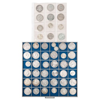 Kleine Sammlung Silbermünzen aus Altdeutschland und dem Dt. Kaiserreich u.a. Ca. 48 Stück.