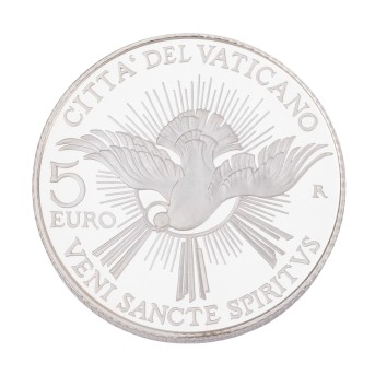 Vatican City/SILVER - 5€ commemorative coin Sede Vacante 2013 PP