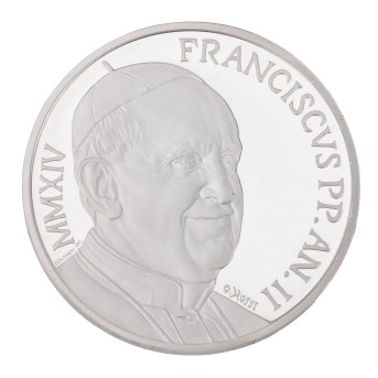 Vatican City/SILVER - 10€ commemorative coin 48th World Day of Social Communications 2014 PP