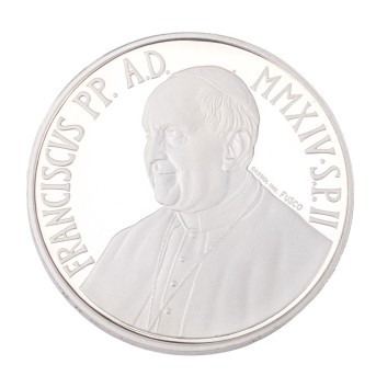 Vatikanstadt/SILBER - 5€-Sondermünze 47. Weltfriedenstag 2014 PP