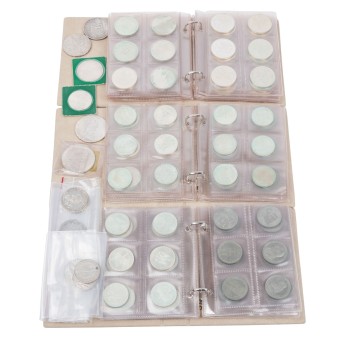 Compilation of coins and medals, with a lot of BRD -