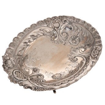 J.D. SCHLEISSNER & SÖHNE, Hanau, bowl 800 silver, around 1900.