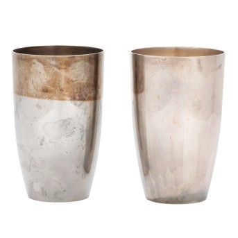 GERMANY, pair of beakers, 925 silver, 20th century 