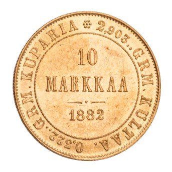 Finland - Alexander III (1881-1894) 10 Markkaa 1882-S