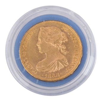 Spain - Isabella II (1833-1868) 10 Escudos 1868