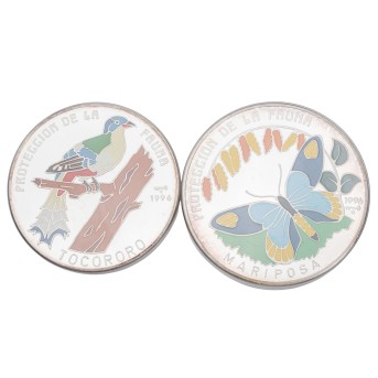 Cuba /SILVER - Series: Protection of the fauna. 150 Ps & 300 Ps. 1996