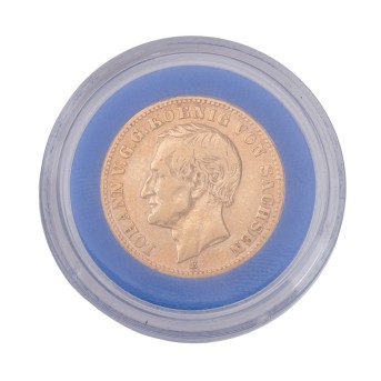 Dt. Kaiserreich - Sachsen, Johann (1854-1873) 10 Mark 1872-E