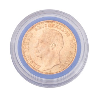Dt. Kaiserreich /GOLD - Hessen, Ernst Ludwig (1892-1915) 20 Mark 1906-A