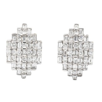 DAMIANI earrings with diamonds totaling approx. 2.4 ct,
