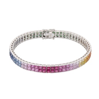 Riviére Regenbogen-Armband