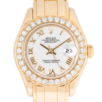 ROLEX ROLEX Pearlmaster Ref 69298 'LC100' Damenuhr von 1996. Box und Papiere.