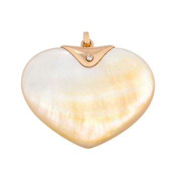 GÜNTER KRAUSS Anhänger "Herz" aus Perlmutt