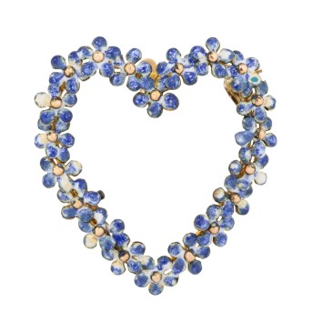 Viktorianischer Anhänger/Brosche "Herz"