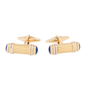 WEMPE Manschettenknöpfe mit ovalen Lapislazuli