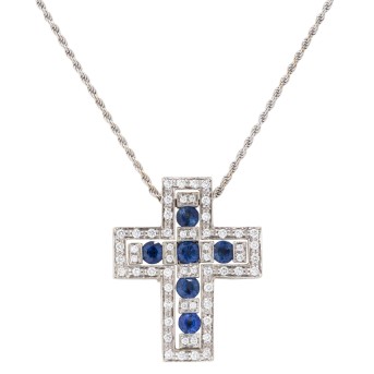 DAMIANI "Belle Epoque" cross necklace