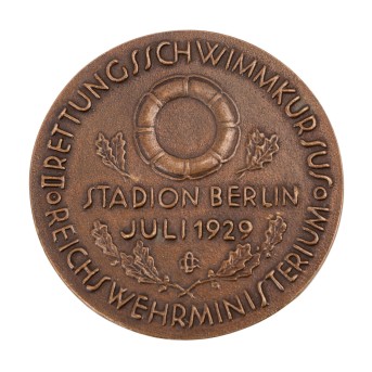 Berlin/Medal - Lifeguard course Reichswehr Ministry 1929