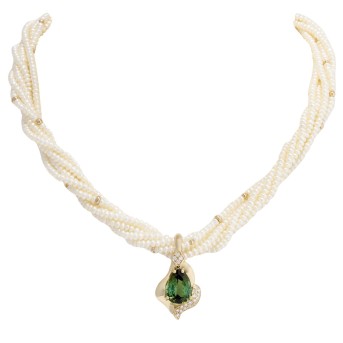 H.STERN Clip-Anhänger mit feinem Turmalintropfen