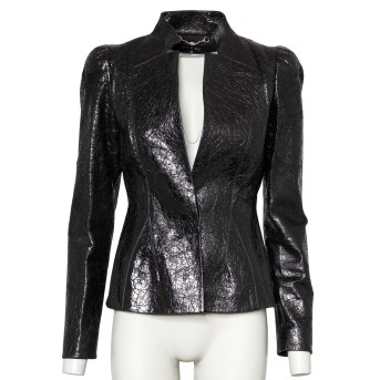 GUCCI leather jacket, size 36.