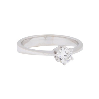 Ring mit Brillant, ca. 0,41 ct, 