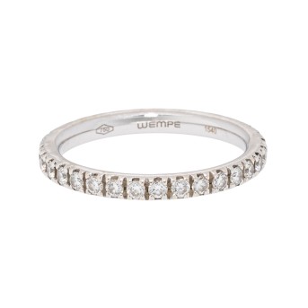 WEMPE memo ring with diamonds total approx. 0.54 ct,