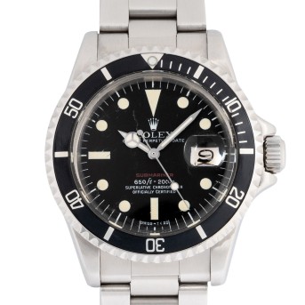 ROLEX ROLEX vintage Submariner 'Red' Ref. 1680 Herrenuhr.