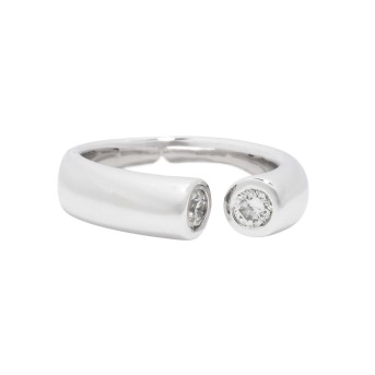 EHINGER SCHWARZ EHINGER-SCHWARZ Ring 'Dialog' mit 2 Brillanten,