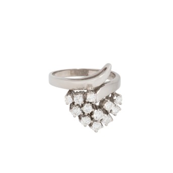 Ring mit Brillanten von zus. ca. 0,60ct,