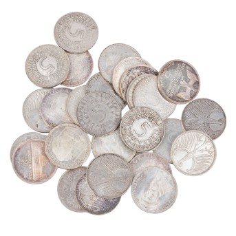 BRD / SILVER - 28 x 5 DM,