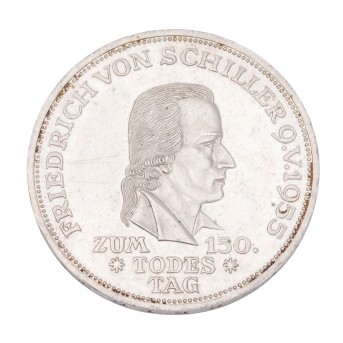 BRD - 5 DM from Schiller 1955,