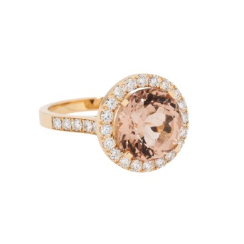 Ring mit Morganit ca. 7,45 ct,