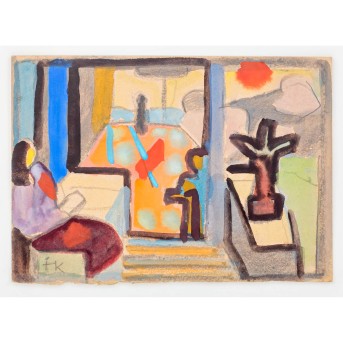 KERKOVIUS, IDA (1879-1970), "Woman at the Window",