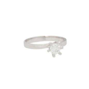 Ring mit Brillant ca. 0,5 ct,