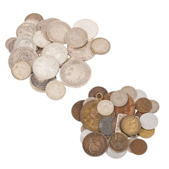 Konvolut aus Münzen und Medaillen aus aller Welt,