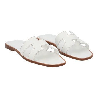 HERMÈS Sandalen 'ORAN', Gr. 38,5, akt. NP.: 610,-€.