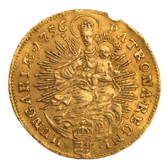 Habsburg Hereditary and Crown Lands, Maria Theresa (1740-1780) 1 ducat 1756 (Madonna)