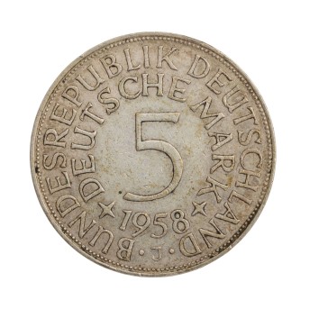 BRD - 5 DM 1958/J,