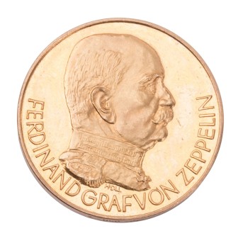 Weimarer Republik - GOLDmedaille v. A. Holl Amerikafahrt des ZR III (LZ 126) 1924