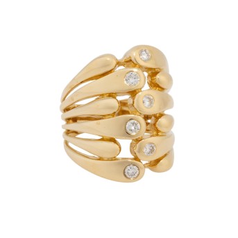 Ring mit 6 Brillanten