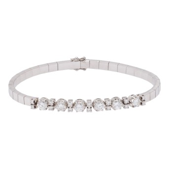 Armband mit 20 Brillanten, zus. ca. 1,78 ct,