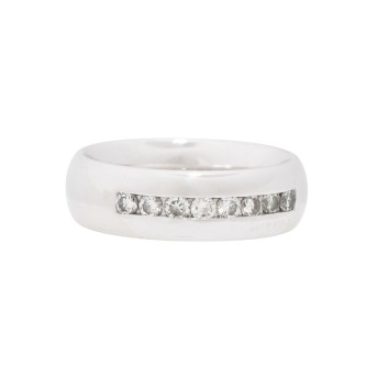 Memoire-Ring mit 8 Brillanten,