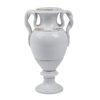 MEISSEN snake-handled vase, 1860-1924,