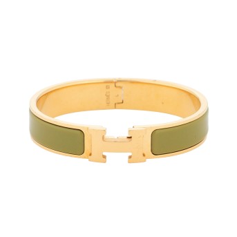 HERMÈS bangle 'CLIC H', current retail price: €660.
