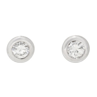 Ohrstecker mit 2 Brillanten von zus. 0,46 ct, 
