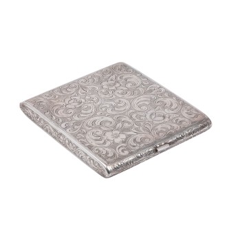 CIGARETTE CASE, 835 silver, 20th century, 
