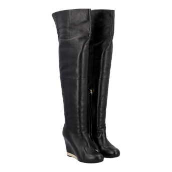 CHANEL CHANEL Overknee, Gr. 37.