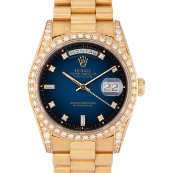 ROLEX Day-Date 36 'Blue Fade Dial' von 1991. 
