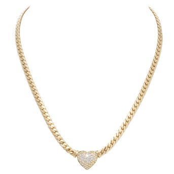 Collier mit Brillanten 