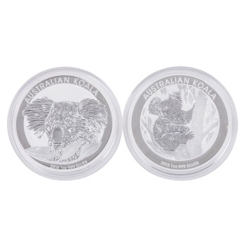 Australien /SILBER - 2 x 1 $ Koala à 1 Unze 2013/14